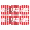 Amor - Strepen - Rood - Roze onderzetter kurk middel -3d