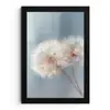 Paardenbloemen - Pluisjes - Wit fotolijst zwart zonder passe partout klein -3d