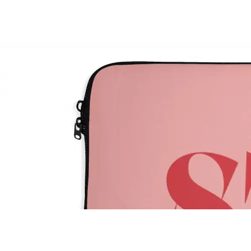 Star girl - Roze - Panter - Ster laptophoes neopreen klein -detail