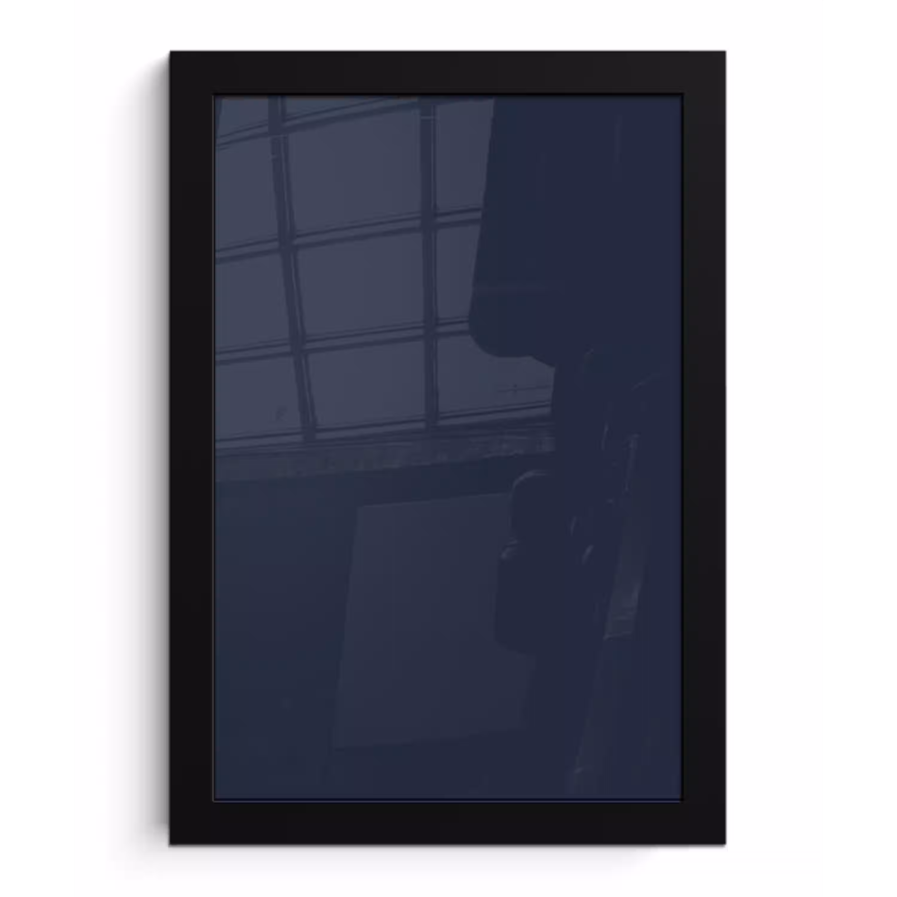 Geldersblauw - Blauw - Klassiek fotolijst zwart zonder passe partout klein 224 -3d