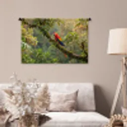 Ara - Jungle - Rood Wandkleed katoen middel -sfeer4