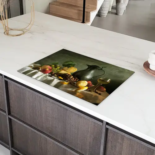 Stilleven met Kaas en Fruit Inductie beschermer vinyl 3mm klein -sfeer8