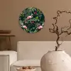Jungledieren - Patroon - Kinderen - Flamingo - Papegaai - Kids Wandcirkel kunststof plaat 5mm dik klein -sfeer1