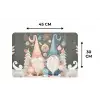 Kerst - Gnomen - Pastel Placemat vinyl groot -specs