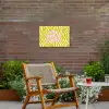 Zebraprint - Priority - Roze Tuinposter op houten frame 2 cm dik klein -sfeer3