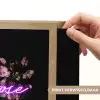 Neon - Vaas - Bloemen Light Box met batterij (Wandlamp) middel -USP_websiteprintNL