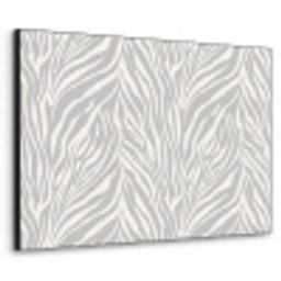 Zebra - Motief - Grijs Textielframe zwart klein 947 -3d