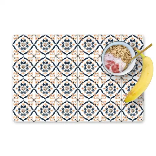 Bladvorm - Patroon - Kleurrijk Placemat vinyl groot 368 -zzzproduct_Kitchenyeah-website