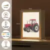 Trekker - Minimalistisch - Illustratie - Rood Light Box met kabel (Kinderlampje) klein -USP_NL