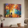 Koppel - Liefde - Bos - Kunst Textielframe zwart klein -sfeer3