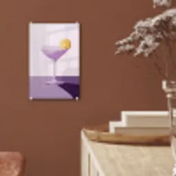 Cocktail - Paars - Minimalistisch - Citroen plexiglas 5mm klein -sfeer5