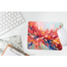 Bloemen - Abstract - Kunst - Modern muismat rubber klein -witbureau