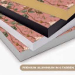 Klassiek - Botanisch - Roze Textielframe zwart klein 947 -USP_kleurenDE