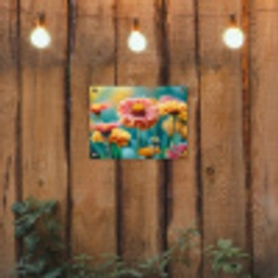 Bloemen in zomerse pracht tuinposter los doek klein -sfeer1