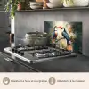 Toekan - Vogels - Bloemen - Natuur - Jungle keuken achterwand spatscherm klein -usp_FR