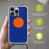 Vorm - Rond - Minimalistisch - Blauw Hoesje iPhone 16 Pro Max met koord klein -sfeer2_NL