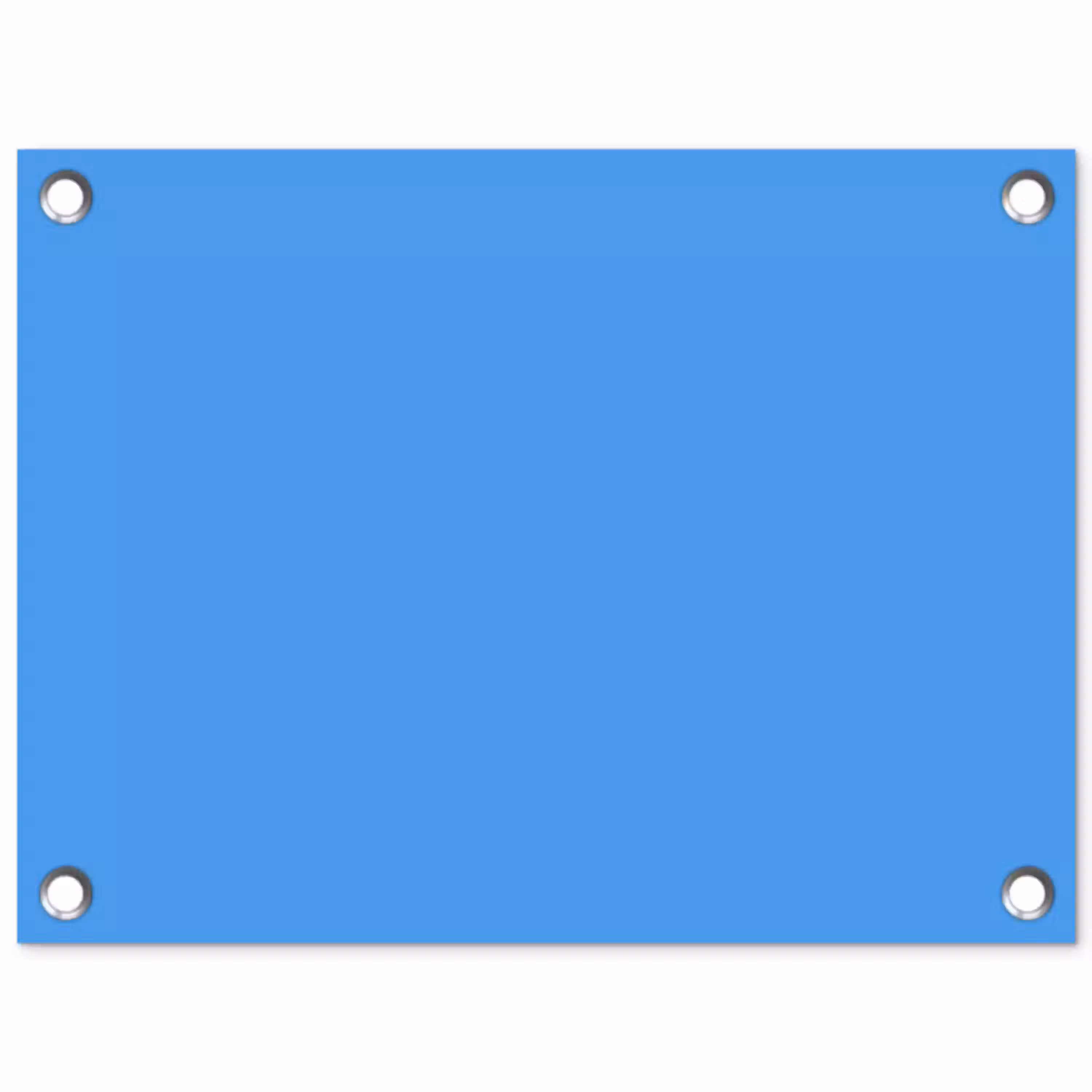 Bright - Azure - Blauw tuinposter los doek klein 239 -3d