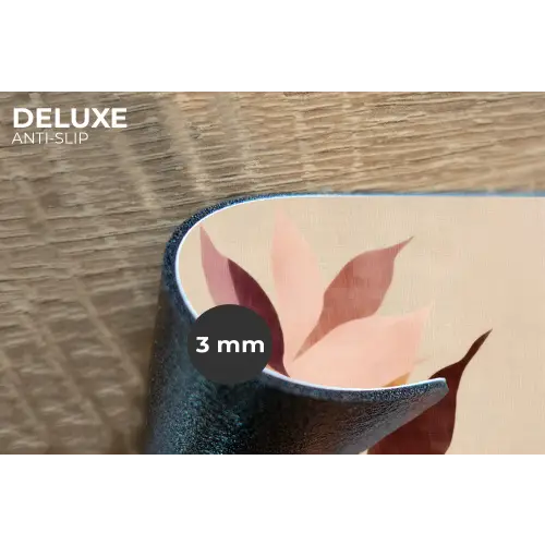 Bloemen - Blaadjes - Minimalistisch - Roze Placemat vinyl groot -closeup