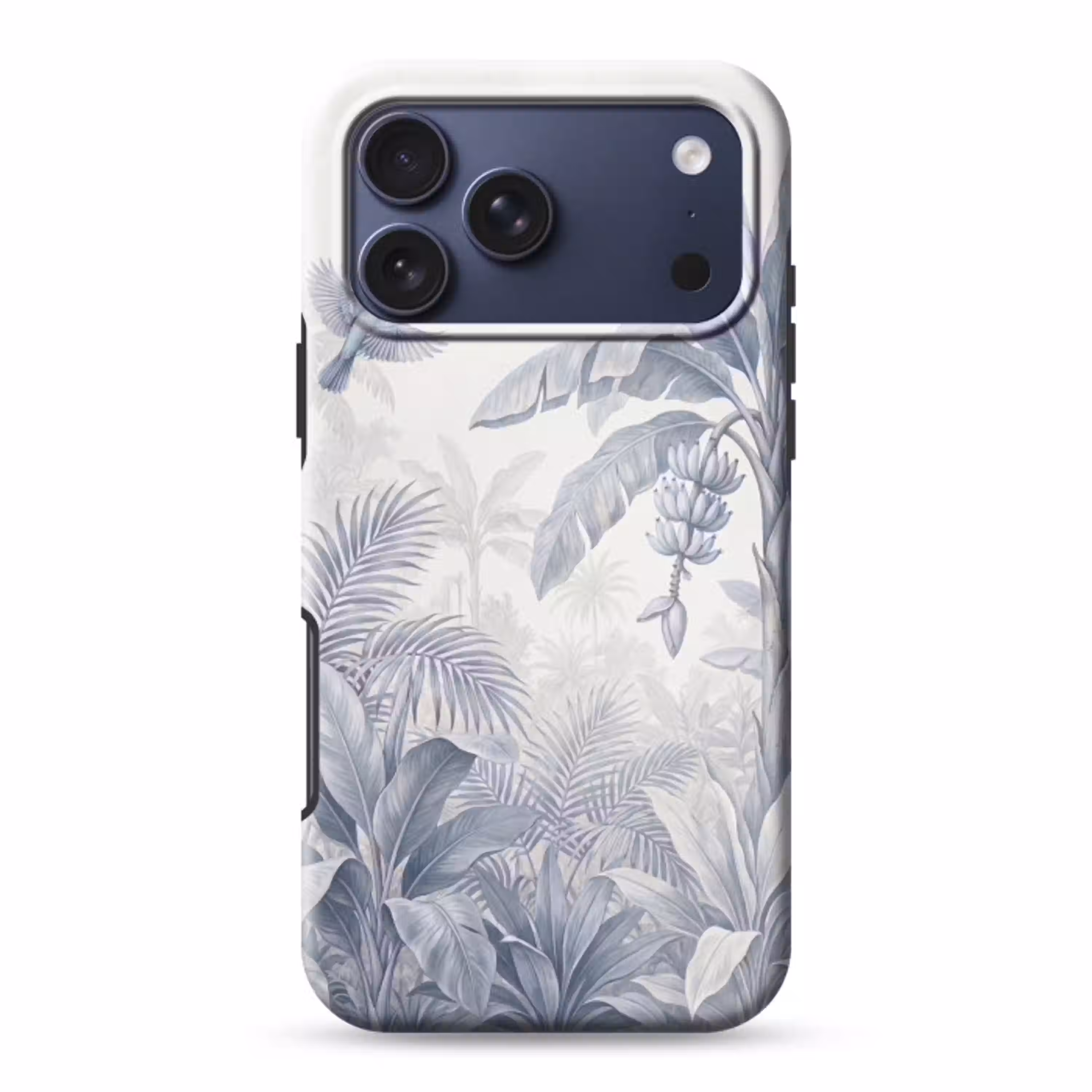 Natuur - Vogel - Jungle - Illustratie - Blauw Toughcase MagSafe Apple iPhone 17 Pro Max klein -3d
