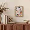 Bladeren - IJs - Winter - Natuur Light Box met kabel (Tafellamp) klein -sfeer2