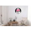 Neon - Letters - Vintage - Vrouw Wandcirkel aluminium klein -woonkamer