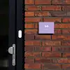 Effen - Lila - Modern Naambord Rechthoek middel -sfeer1-rechthoek-S