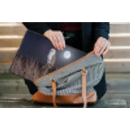 Kerkuil - Maan - Nacht laptophoes neopreen klein -tas