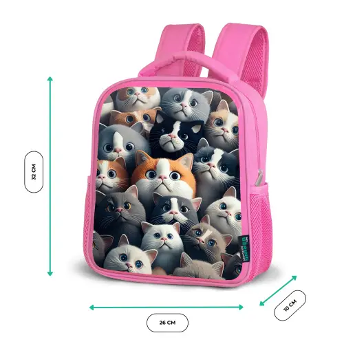 Snoezige Snuitjes Kinderrugzak - Roze middel -productfoto_formaten