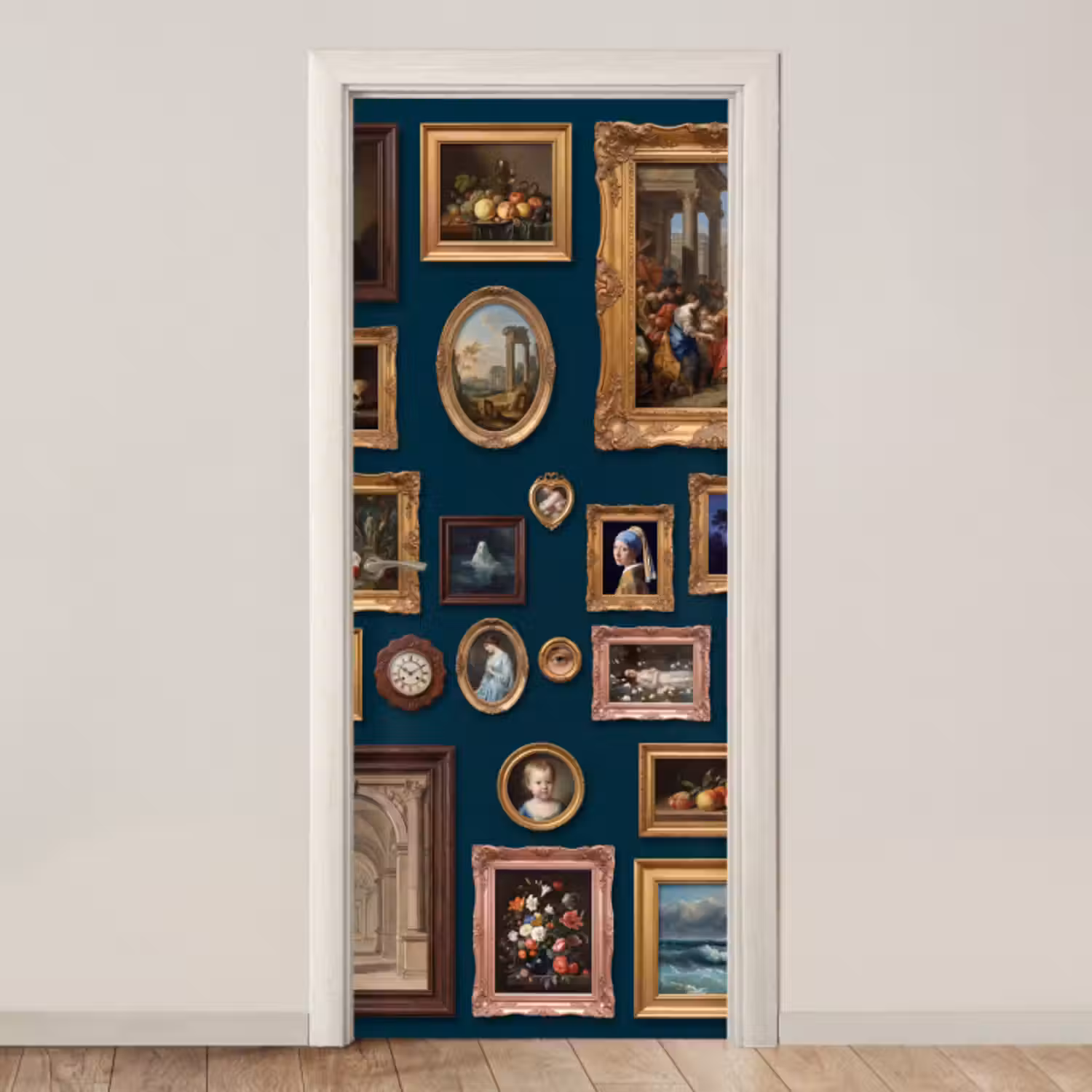 Deursticker - Kunst - Schilderijen - Decoratie - Klassiek - Groen