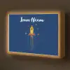Raket - Blauw - Sterren Light Box met batterij (Wandlamp kind) middel -z3d_website