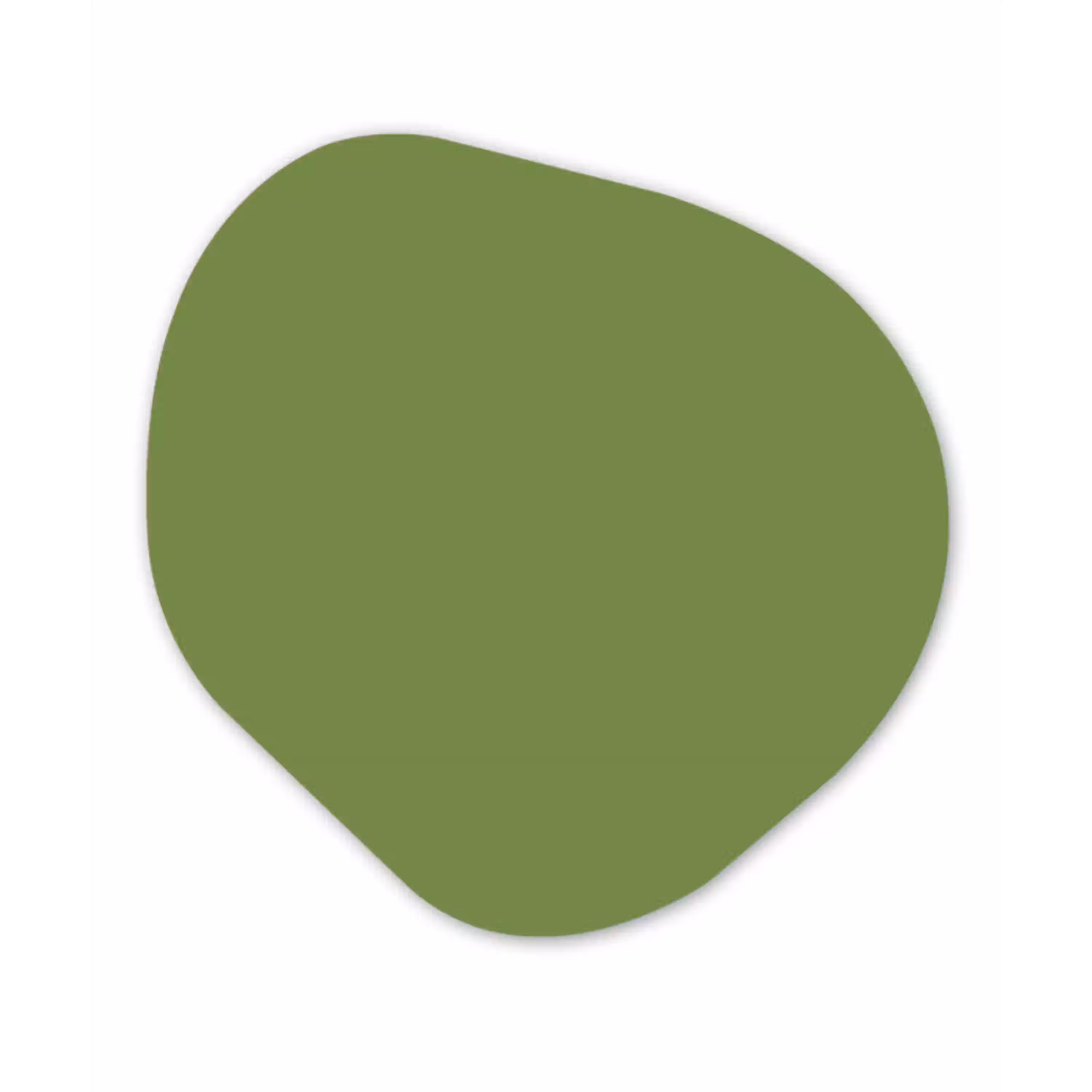 Moss - Green - Groen Wandcirkel Organisch Aluminium middel 851 -3d