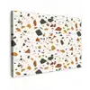 Terrazzo - Patroon - Wit - Terra Tuinposter op houten frame 2 cm dik klein 845 -3d