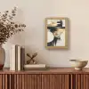 Vrouw - Hoed - Verf Light Box met kabel (Tafellamp) klein -sfeer2