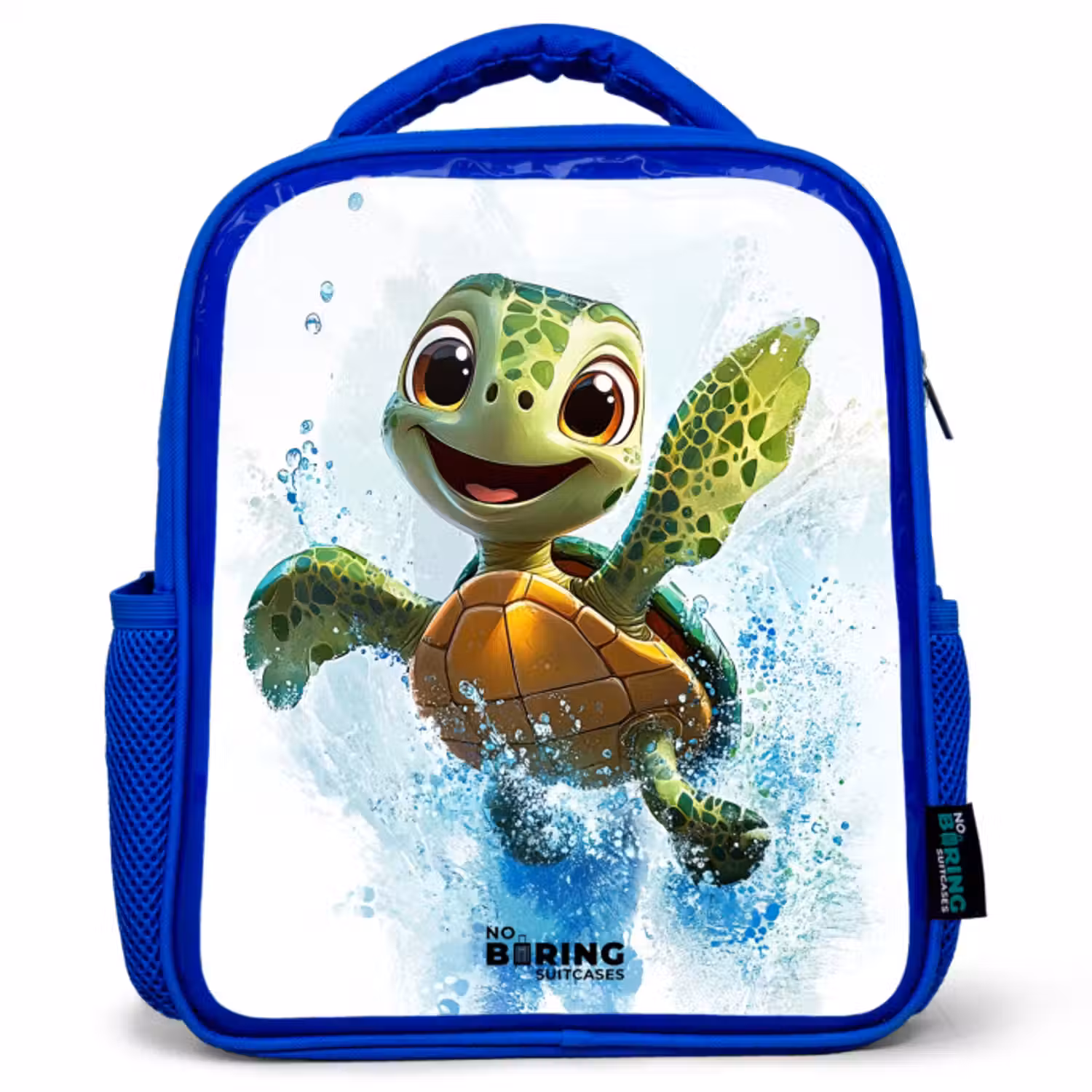 Rugzak kind - blauw - Schildpad - Water - Groen