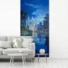 Stad Kuala Lumpur - Skyline - Wolkenkrabbers - Water fotobehang vinyl groot -woonkamer