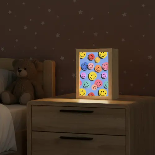 Smileys - Kleurrijk Light Box met kabel klein -sfeer1_kind