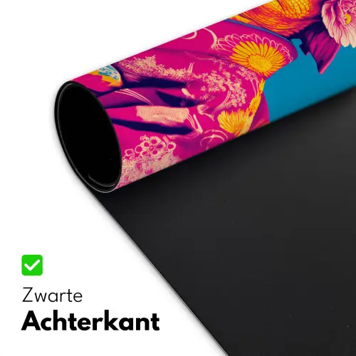 Bloemenkrans - Hagedis - Kimono - Paars Muismat XXL klein -sfeer2