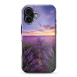 Lavendel - Veld - Natuur - Paars Toughcase MagSafe Apple iPhone 17 klein -3d