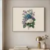 Bloemen - Gedetailleerd - Rust - Realistisch Textielframe - compleet frame klein -sfeer2