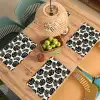 Modern - Monstera - Zwart Placemat vinyl groot 368 -zzsfeer5_Kitchenyeah-website