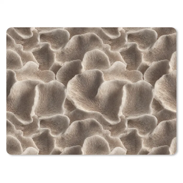 Waaiervorm - Beige - Vezel textuur muismat rubber klein 262 -3d