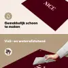 Nice - Bordeaux - Roze Inductie beschemer met haakjes klein -ky-schoon-nl