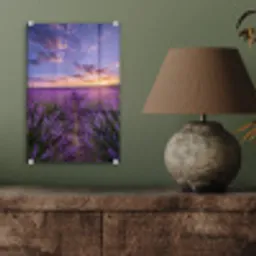 Lavendel - Veld - Natuur - Paars plexiglas 5mm klein -sfeer3