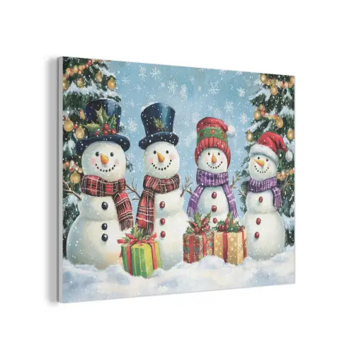 Vrolijk -  Sneeuw - Kleurrijk PET vilt klein -3d