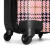Roze geruite ruitstructuur symmetrisch NBS - Handbagage koffer - Kinderen Unisex middel -wiel