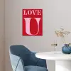 Rood - Love - Valentijn - Roze poster papier klein -sfeer3