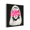 Neon - Letters - Vintage - Vrouw aluminium wit klein -3d