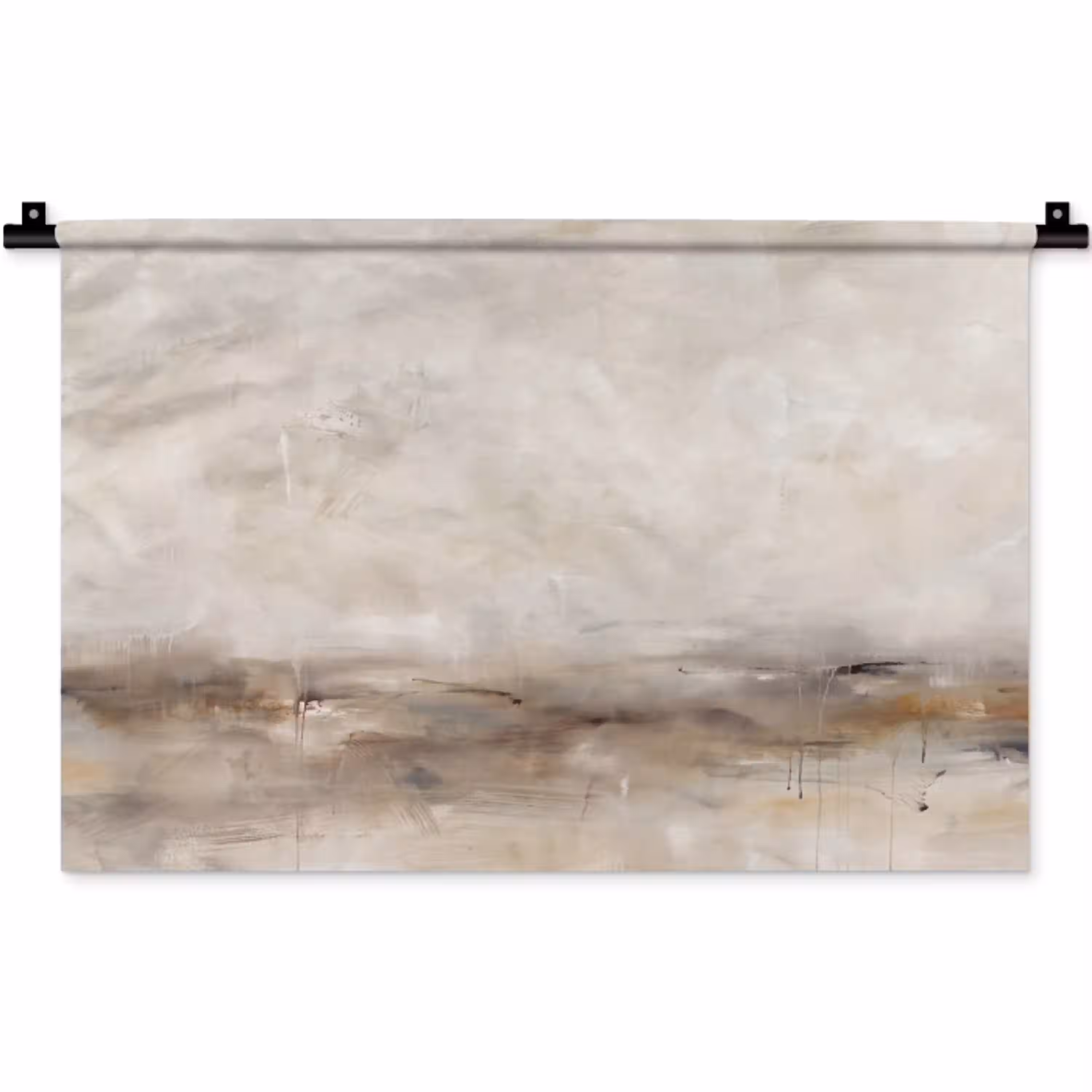 Abstrakt - Landschap - Modern - Beige - Kunst Wandkleed katoen klein -zz3d