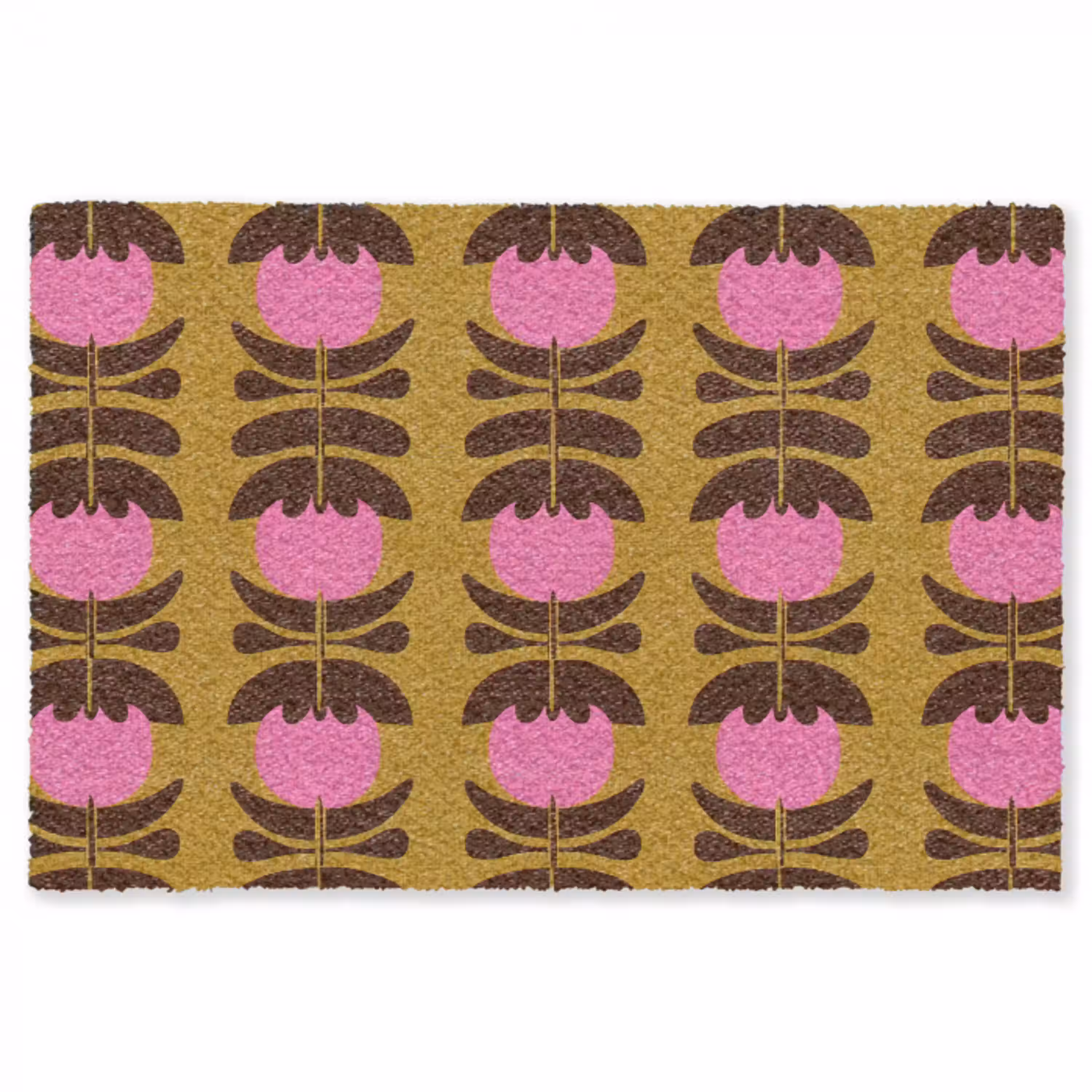 Abstract - Bloemen - Roze Vloerkleed Rechthoek klein 1091 -3d