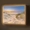 Duin - Zonsondergang - Horizon - Strand - Gras Light Box met batterij (Wandlamp) middel -z3d_website